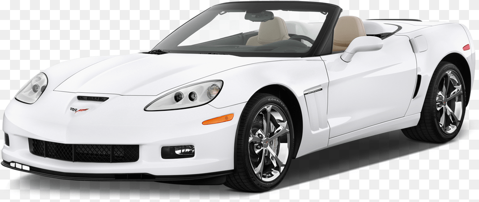 2009 Corvette Convertible White, Car, Transportation, Vehicle, Machine Png Image
