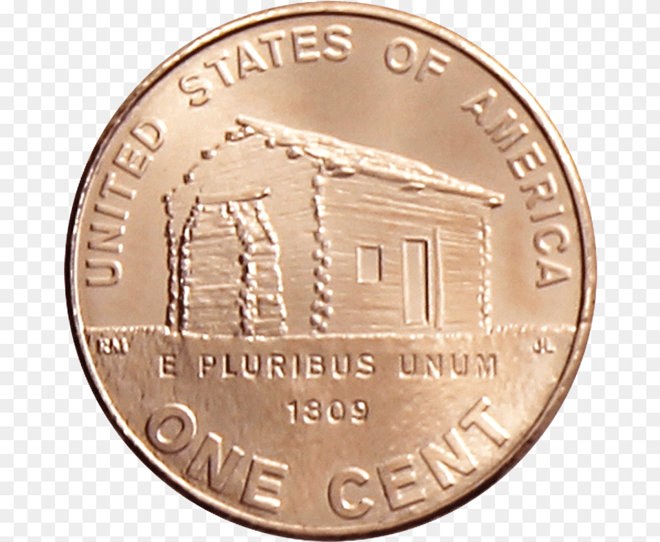 2009 P Lincoln Cent With New Reverse Of Lincolns Birth Solid, Coin, Money, Wristwatch, Nickel Free Png Download