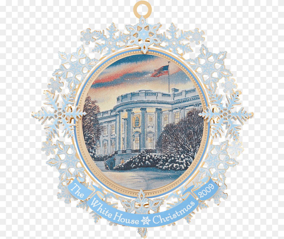 2009 White House Christmas Ornament First Electric Lights Decorative, Photography, Accessories, Architecture, Building Free Transparent Png