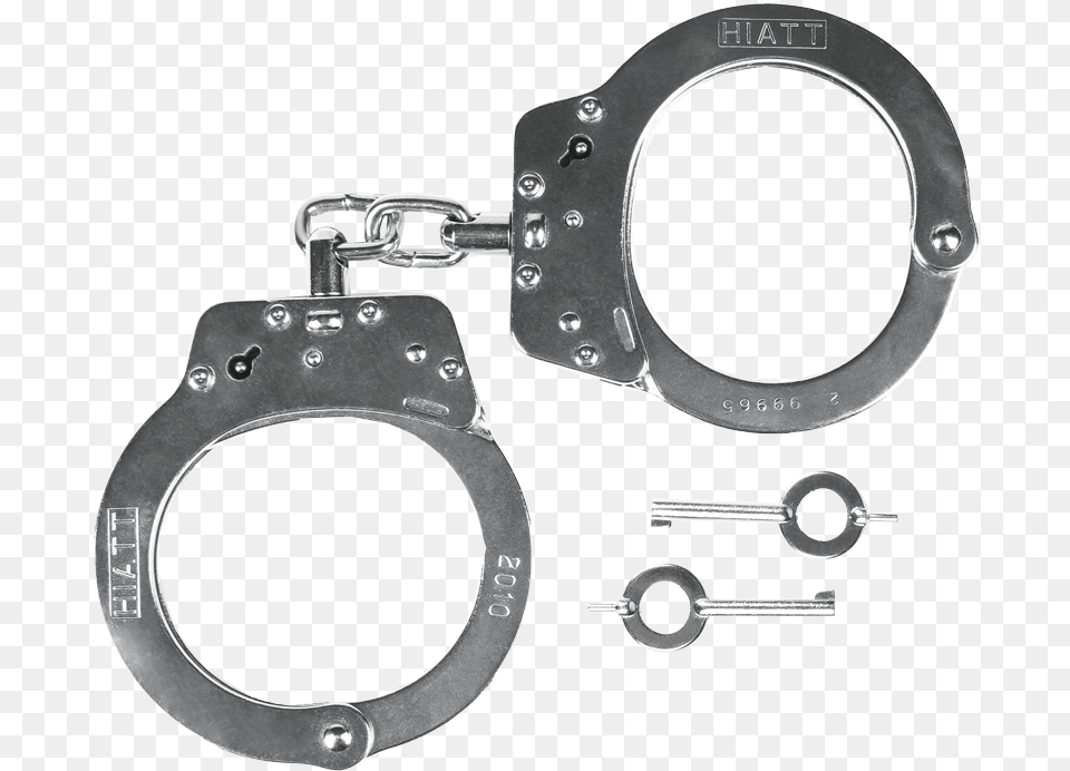 2010 Hd Nickel Chain Handcuffs With Double Hiatt Handcuff Double Lock, Bow, Weapon Free Transparent Png