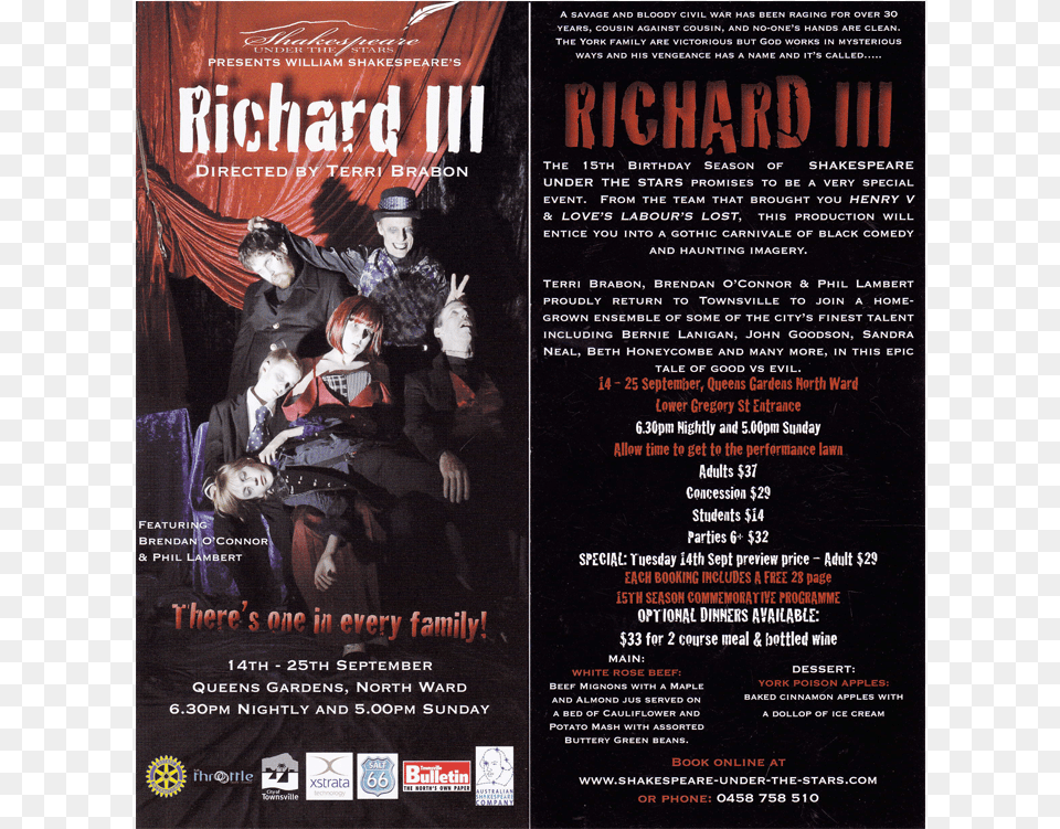 2010 Richard Iii, Advertisement, Poster, Person, Adult Free Png