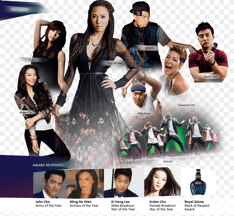 2011 Featuring The Artist Jay Park Amerie Collage, Adult, Person, Female, Woman Free Png