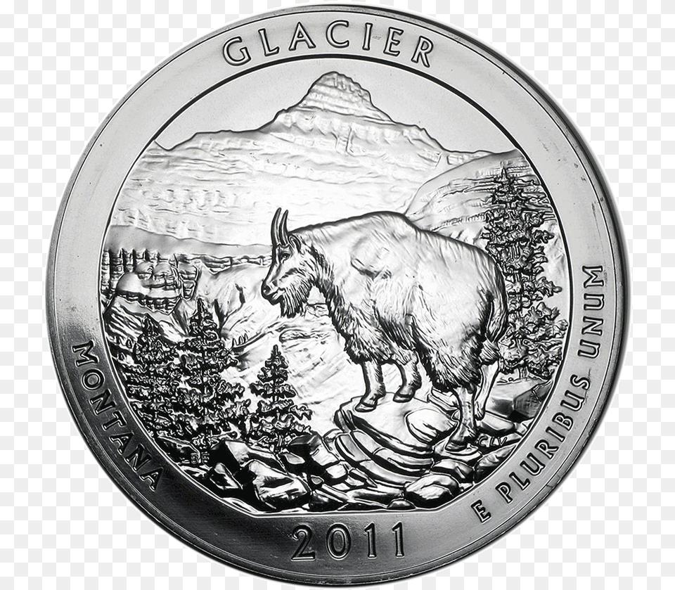 2011 Montana Quotglacierquot America The Beautiful, Silver, Coin, Money, Face Free Png Download