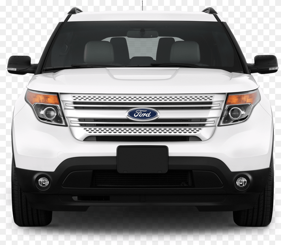 2012 Ford Explorer Xlt Suv Front View 2014 Gmc Terrain Vs 2014 Ford Explorer, Car, Transportation, Vehicle, Bumper Png