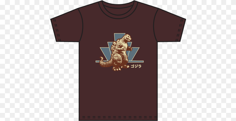 2012 Godzilla Tshirt Brown, Clothing, T-shirt, Animal, Bear Free Png