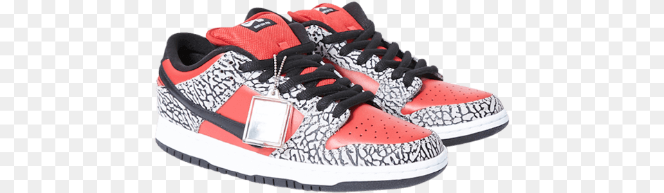 2012 Supreme X Nike Sb Dunk 10th Anniversary Sneakers Supreme, Clothing, Footwear, Shoe, Sneaker Free Png Download