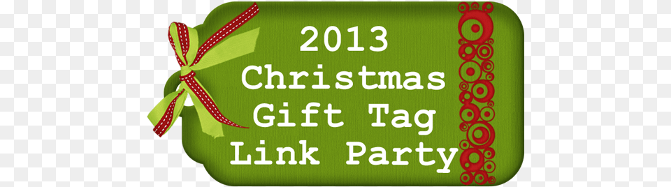 2013 Christmas Gift Tag Lin Green Christmas Gift Tag, Text Png