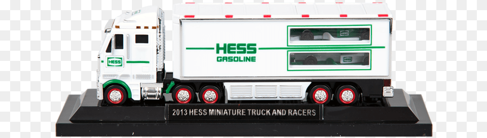 2013 Hess Mini 18 Wheeler And Racecars Train, Trailer Truck, Transportation, Truck, Vehicle Png