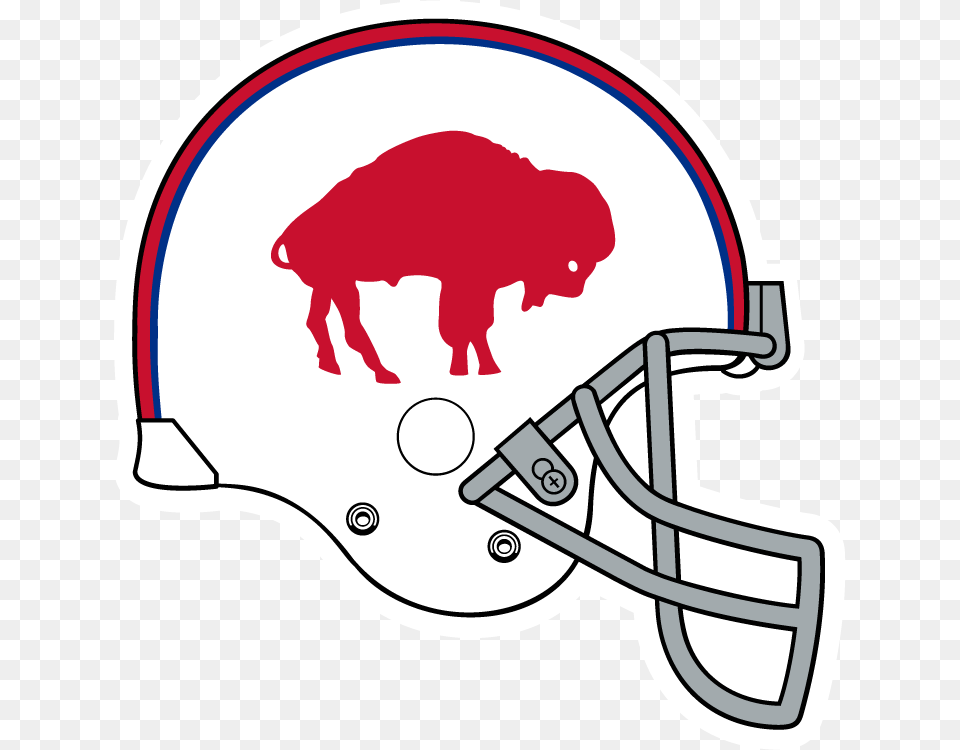 2013 Nfl Helmet Right Side View Srgb Optimized Graphics Buffalo Bills Old School Logo, American Football, Playing American Football, Person, Sport Free Transparent Png