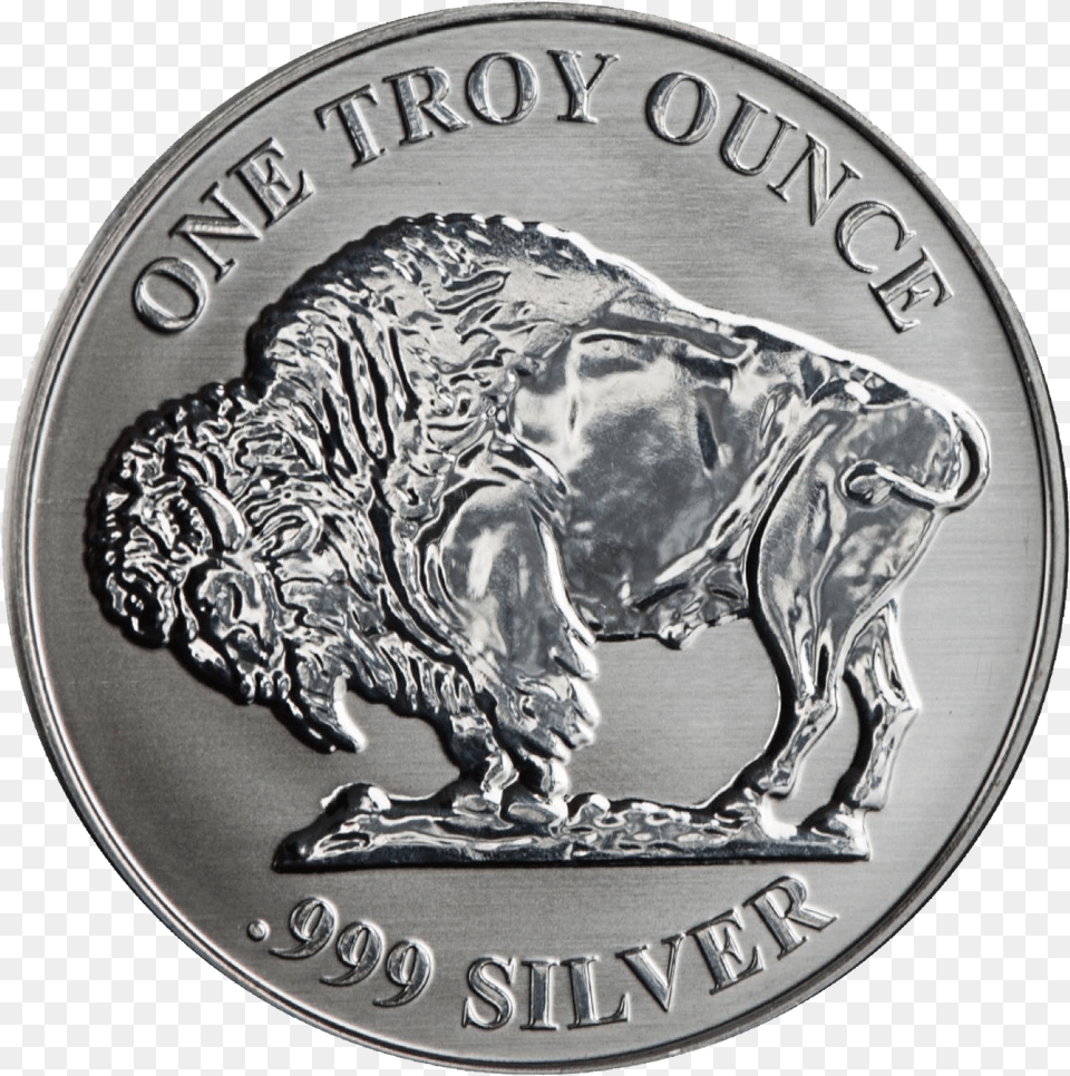 2013 Silver Buffalo Republic Metals Corporation, Coin, Money, Nickel, Person Png Image