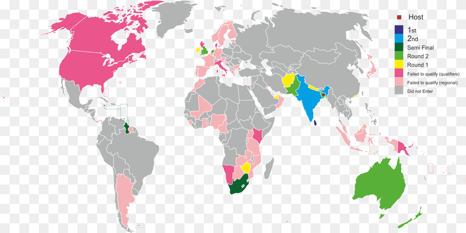 2014 Icc World Twenty20 Fall Foliage World Map, Chart, Plot, Atlas, Diagram Free Png Download