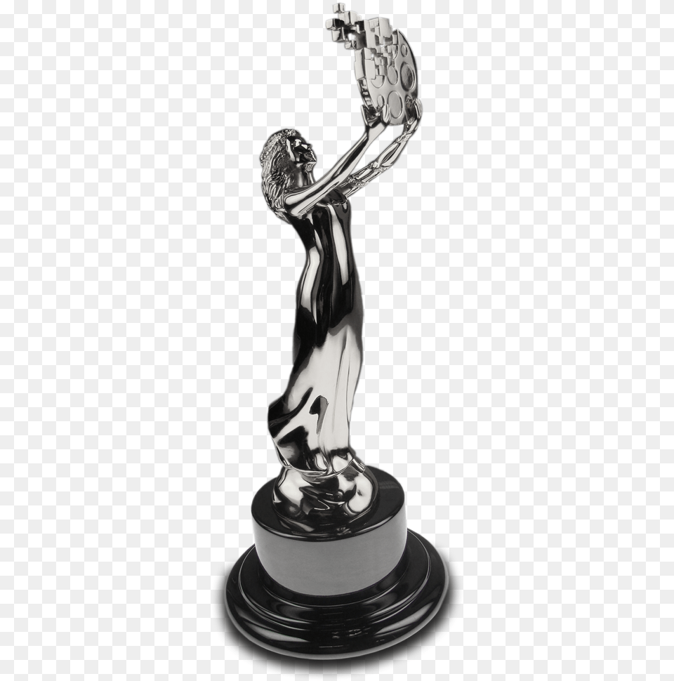 2014 Platinum Statuette Ava Digital Awards 2018 Gold, Trophy, Person, Smoke Pipe Png Image