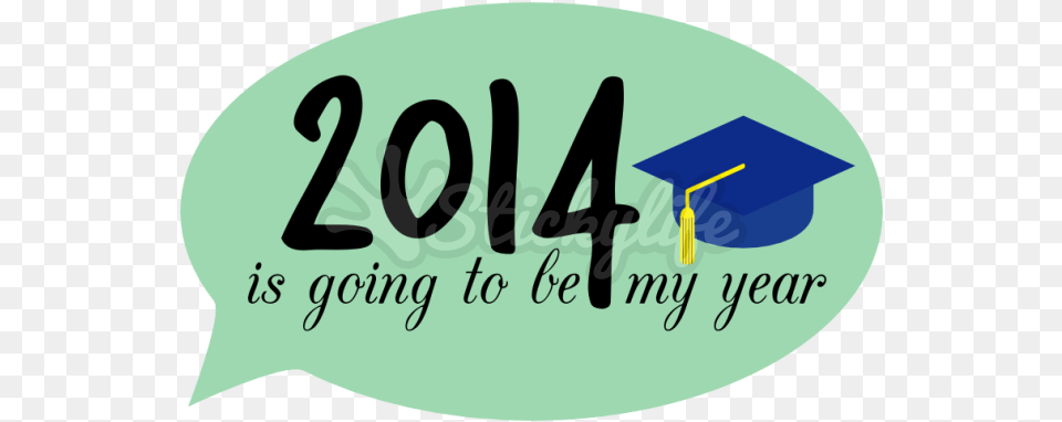 2014 Speech Bubble Decal Calligraphy, Graduation, People, Person, Text Free Png Download
