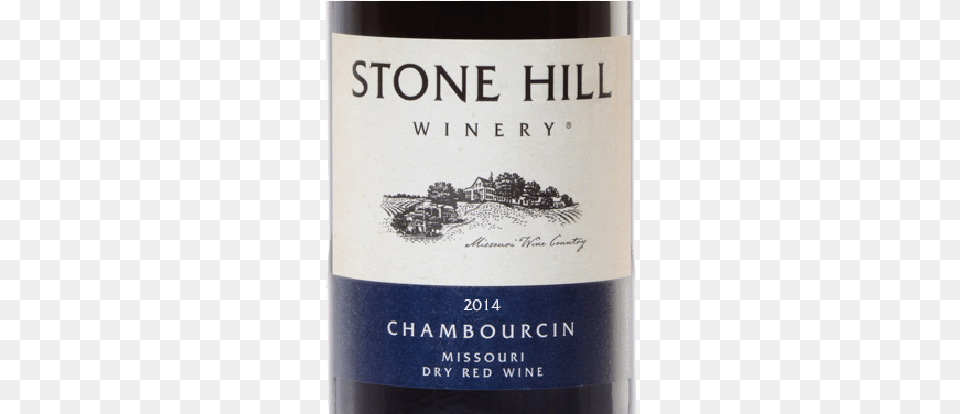 2014 Stone Hill Winery Chambourcin Stone Hill Wine, Alcohol, Publication, Liquor, Bottle Png Image