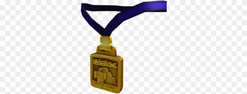 2014 Winter Games Gold Medal Roblox Wikia Fandom Gold Medal Roblox, Electrical Device, Switch, Smoke Pipe, Trophy Png Image