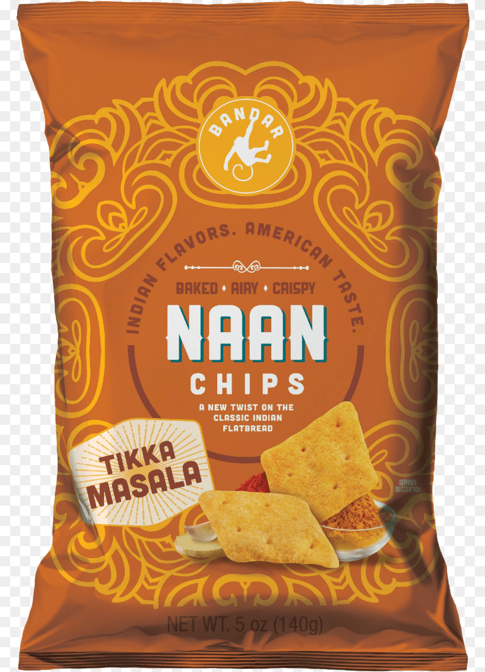 2015 12 04 Bandar Naan Chips Tikka Masala 5 Oz, Bread, Cracker, Food, Snack Free Transparent Png