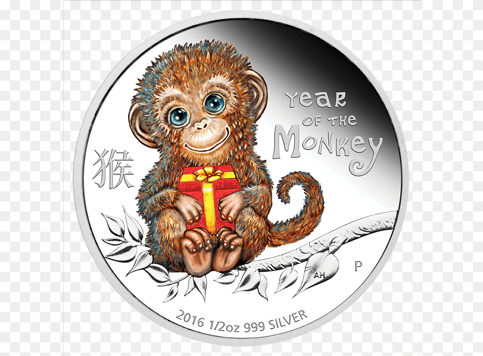 2015 Baby Goat 12oz Silver Proof Coin, Animal, Mammal, Monkey, Wildlife Free Png Download