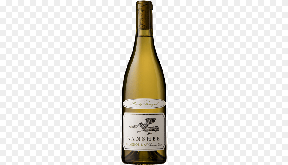 2015 Banshee Heintz Vineyard Chardonnay Sonoma Coast Banshee Sauvignon Blanc 2016 White Wine From California, Alcohol, Beverage, Bottle, Liquor Png Image