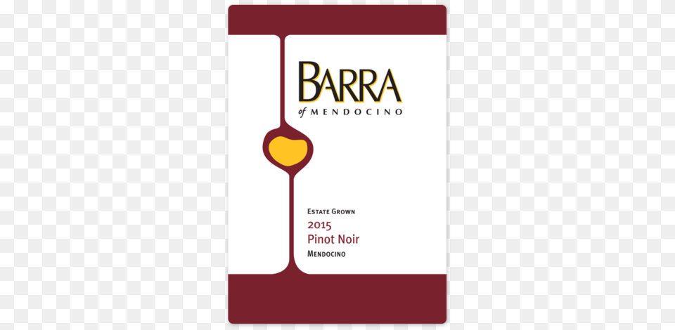2015 Barra Of Mendocino Pinot Noir Barra, Advertisement, Poster, Book, Publication Free Png Download