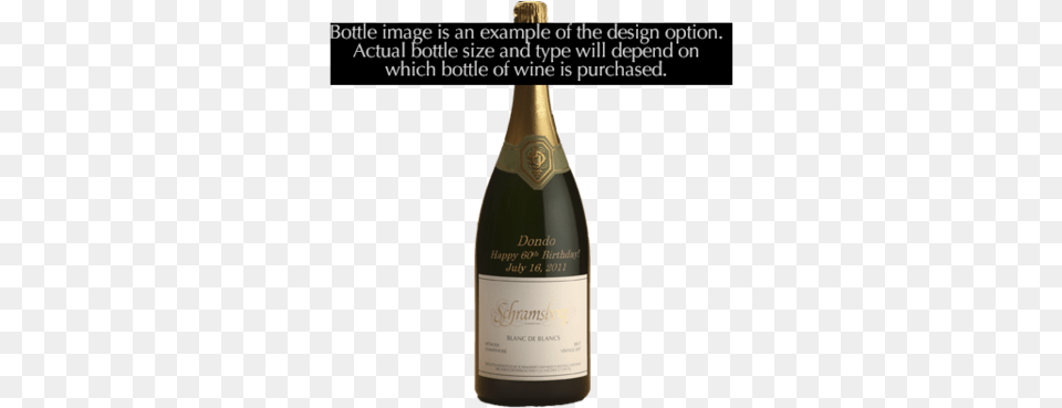 2015 Blanc De Blancs 750ml Text Engraving, Alcohol, Beverage, Bottle, Liquor Free Transparent Png