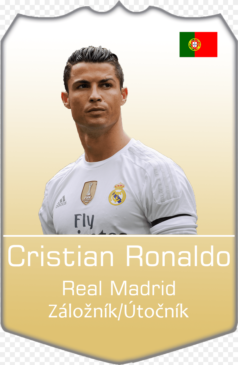 2015 Cristiano Ronaldo Real Madrid Kiristian Ronaldo, T-shirt, Shirt, Clothing, Person Free Png Download