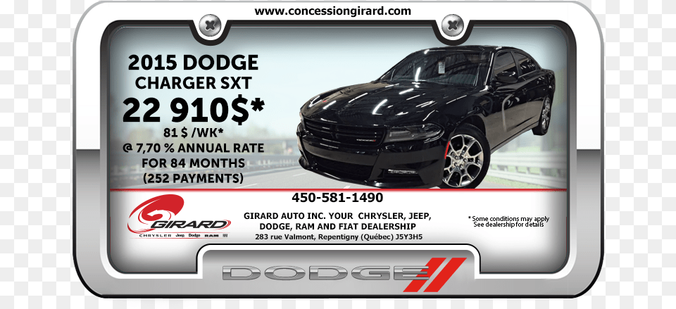 2015 Dodge Charger Sxt Price Est Girard Automobile Inc, Advertisement, Vehicle, Transportation, Poster Free Png Download
