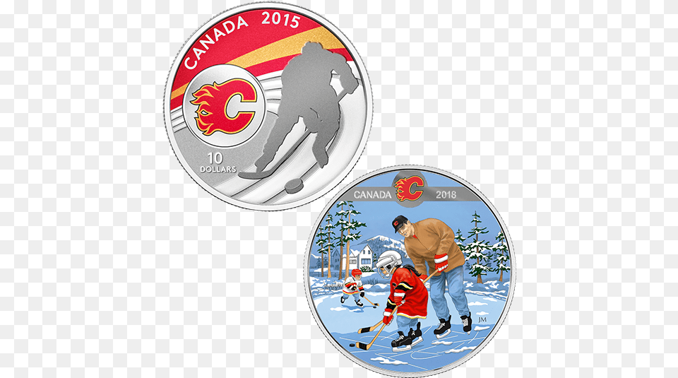 2015 Fine Silver 10 Dollar Coin Canadian Hockey, Boy, Child, Male, Person Free Transparent Png