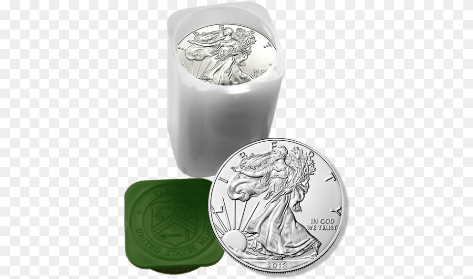 2015 Mint Roll Of 20 American Eagle Silver Dollars 2018 American Silver Eagle, Baby, Person Free Png Download