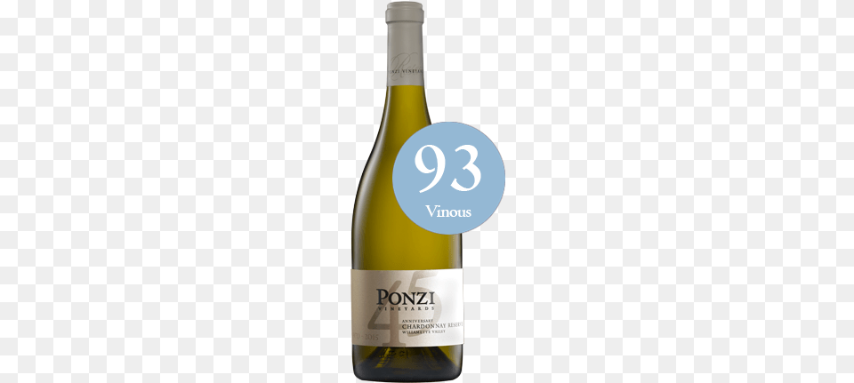 2015 Ponzi Chardonnay Reserve Chardonnay, Alcohol, Beverage, Bottle, Liquor Free Transparent Png