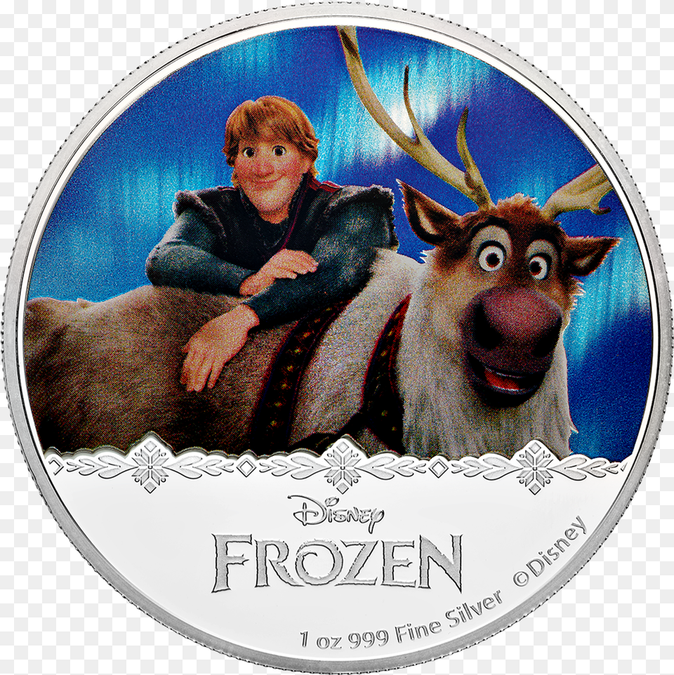 2016 2 Disney Frozen Magic Of The Northern Lights Collection Kristoff And Sven, Baby, Person, Disk, Dvd Free Png