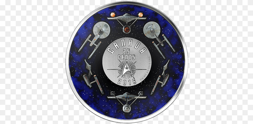 2016 25 Cent Coloured Coin Amp Stamp Set Star Trek, Disk Free Transparent Png