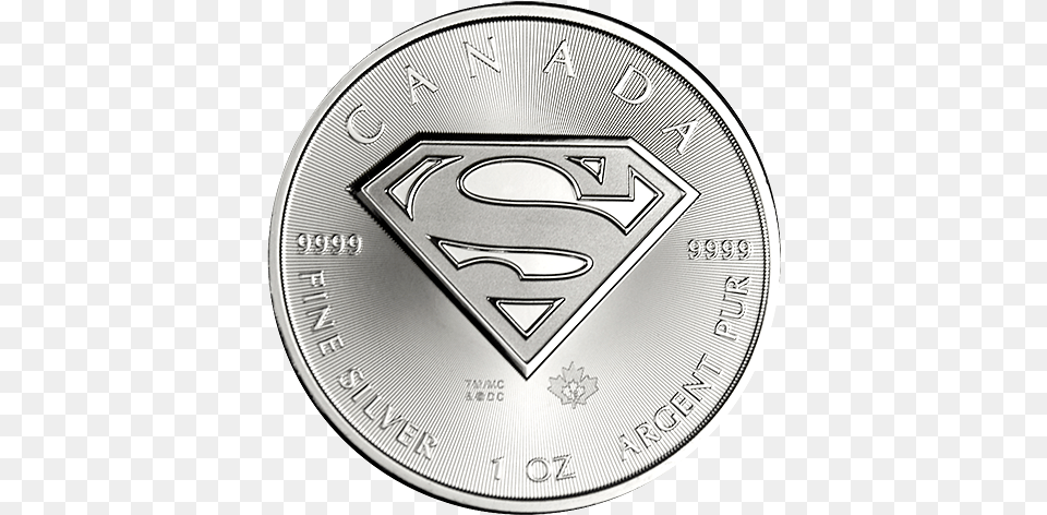 2016 Canadian Silver Superman 2016 Canada Superman Error, Coin, Money, Wristwatch Free Png