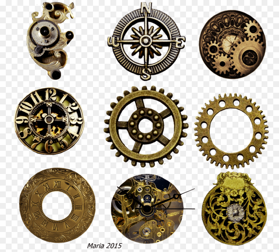 2016 Fashion Silver Dial Glass Pendant Necklace Jewelry, Bronze, Machine, Wheel, Car Free Png