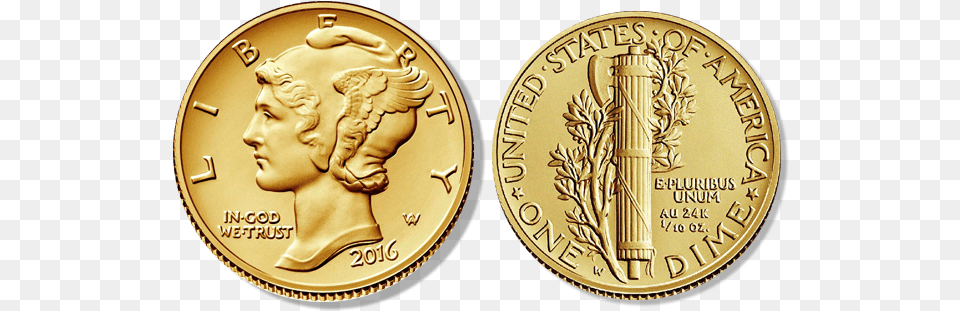 2016 Gold Mercury Dimes Commemorative Coins From Belarus, Coin, Money, Baby, Person Free Png Download