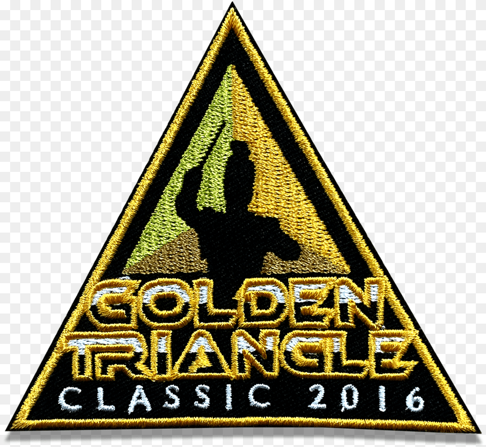 2016 Golden Triangle Marching Classic Event Patch Traffic Sign, Badge, Logo, Symbol, Person Png