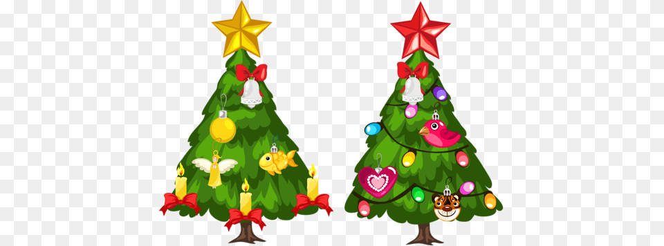 2016 Merry Christmas And Happy New Year Vector Background Five Christmas Trees, Plant, Tree, Christmas Decorations, Festival Free Png