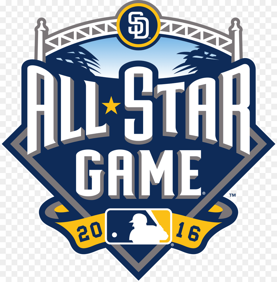 2016 Mlb All Star Game U2013 San Diego Ca Davidu0027s Coin Travels 2016 Mlb All Star Game, Badge, Logo, Symbol, Dynamite Png