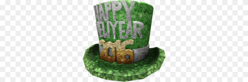 2016 New Years Hat Roblox 2016 New Years, Clothing, Green, Birthday Cake, Cake Free Png