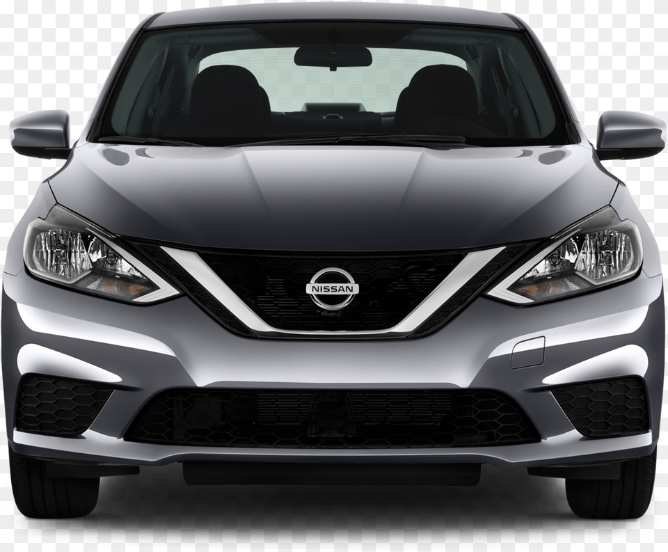 2016 Nissan Sentra S Cvt Sedan Front View 2017 Nissan Sentra Front, Car, Transportation, Vehicle, Bumper Free Transparent Png