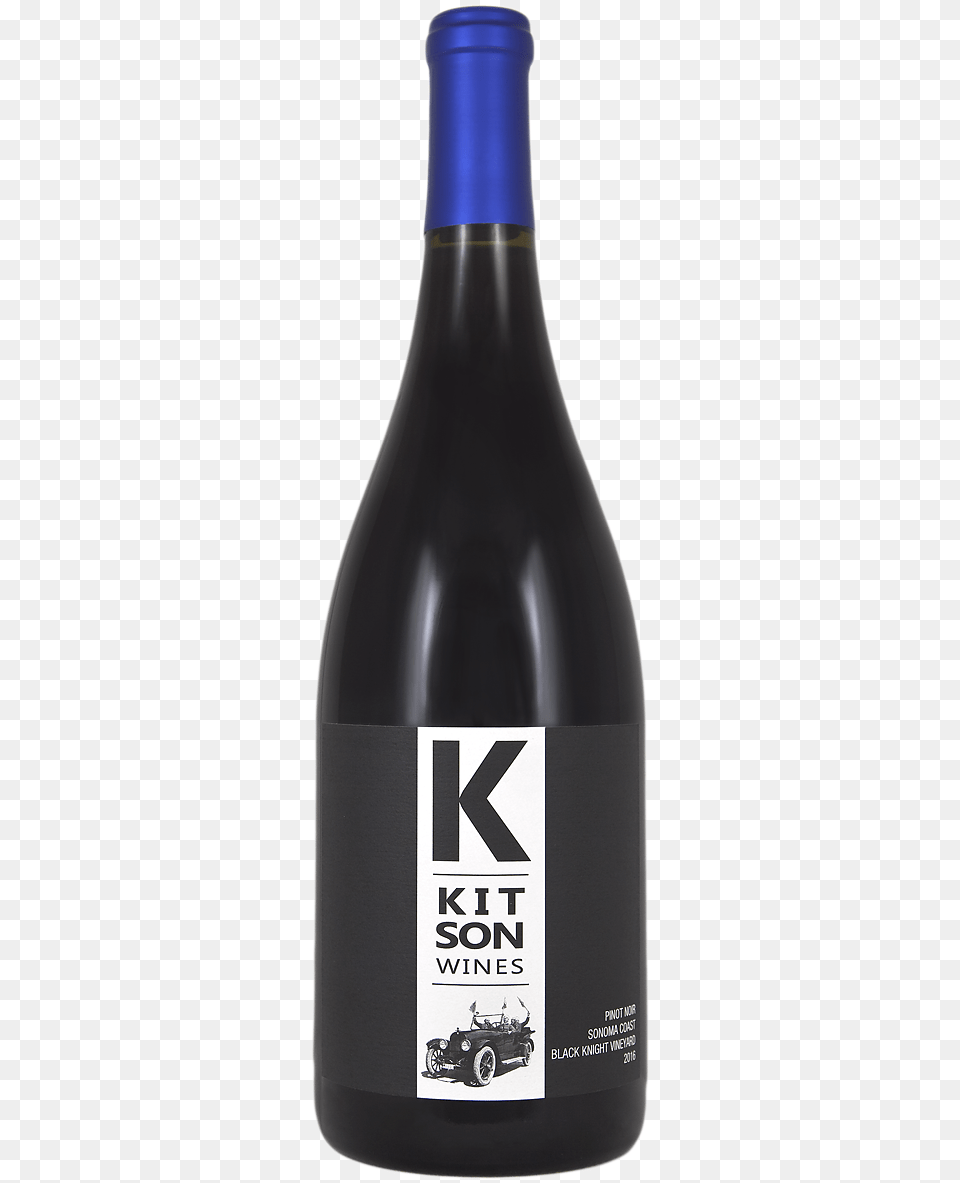2016 Pinot Noir Black Knight Vineyard Glass Bottle, Alcohol, Beer, Beverage, Car Free Png