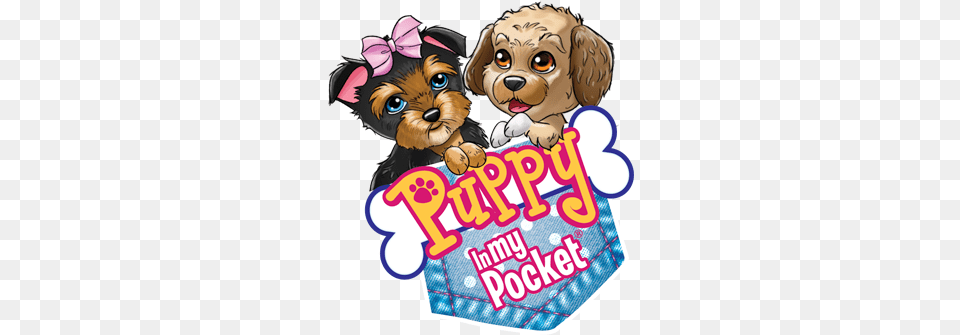 2016 Series Puppy In My Pocket Puppies With Clip Puppy In My Pocket, Sticker, Animal, Canine, Mammal Free Png Download