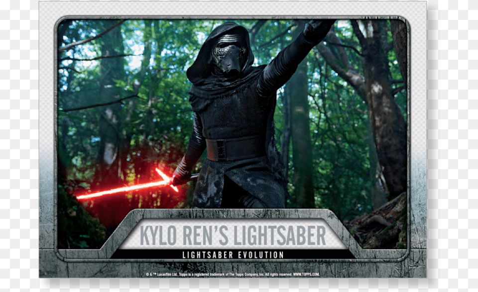 2016 Star Wars Evolution Kylo Ren S Lightsaber Kylo Ren, Light, Person, Man, Male Free Png