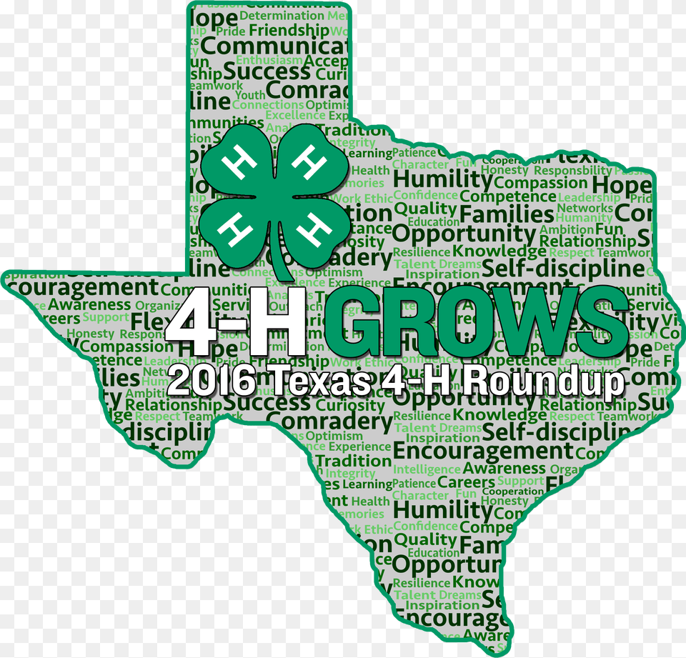 2016 Texas 4 H Roundup Texas 4 H Roundup Logo, Map Png Image
