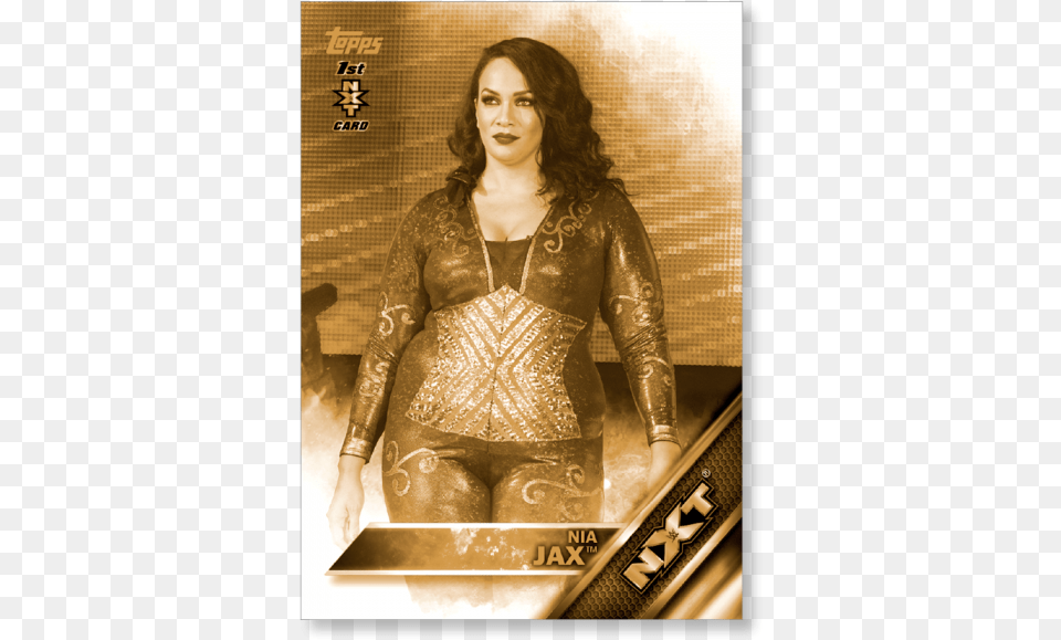 2016 Topps Wwe Nia Jax Poster, Clothing, Coat, Jacket, Adult Free Transparent Png