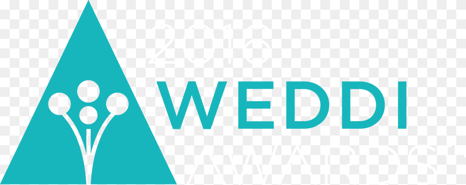 2016 Weddi Awards Weddingwire Logo, Triangle, Turquoise Free Png Download