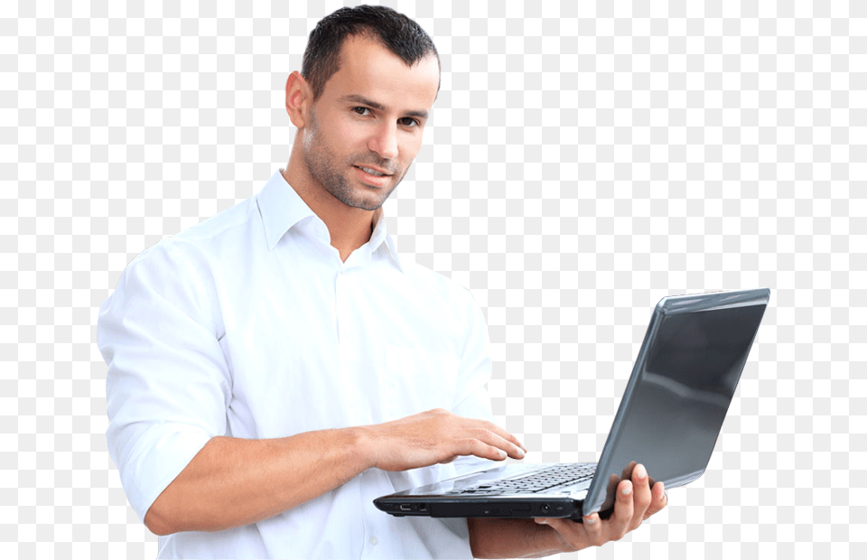Business People With Laptop, Computer, Pc, Electronics, Shirt Free Png Download