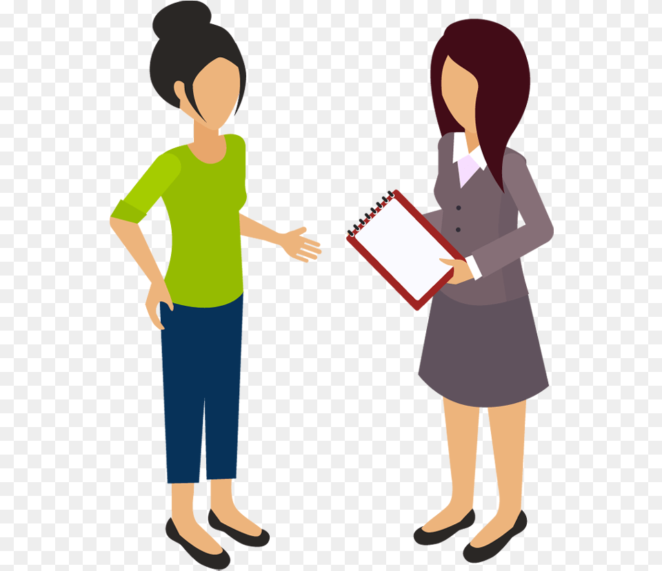 Business Two People Talking Cartoon, Adult, Female, Person, Woman Free Png