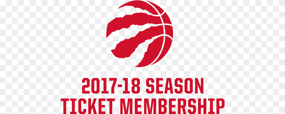 2017 18 Season Ticket Membership Toronto Raptors Logo Claw, Sphere Png