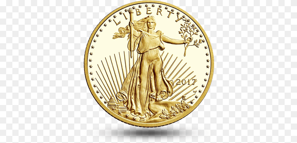 2017 5 American Gold Eagle American Eagle Coin, Adult, Bride, Female, Person Free Transparent Png