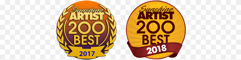 2017 And 2018 Sunshine Artist 200 Best Logos Sunshine Artist 200 Best 2018, Symbol, Logo, American Football, American Football (ball) Png